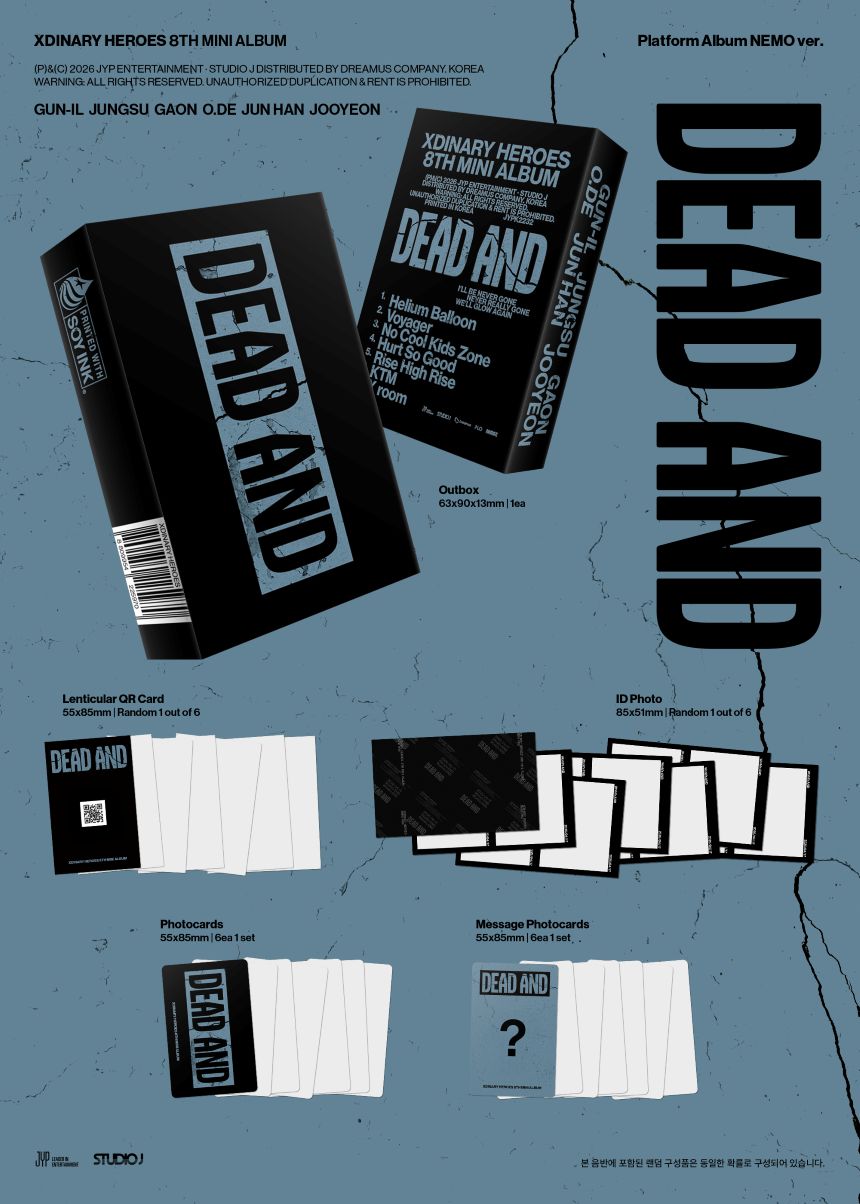 [PRE-ORDER] Xdinary Heroes - 8th Mini Album 'DEAD AND' (PLATFORM Ver.)