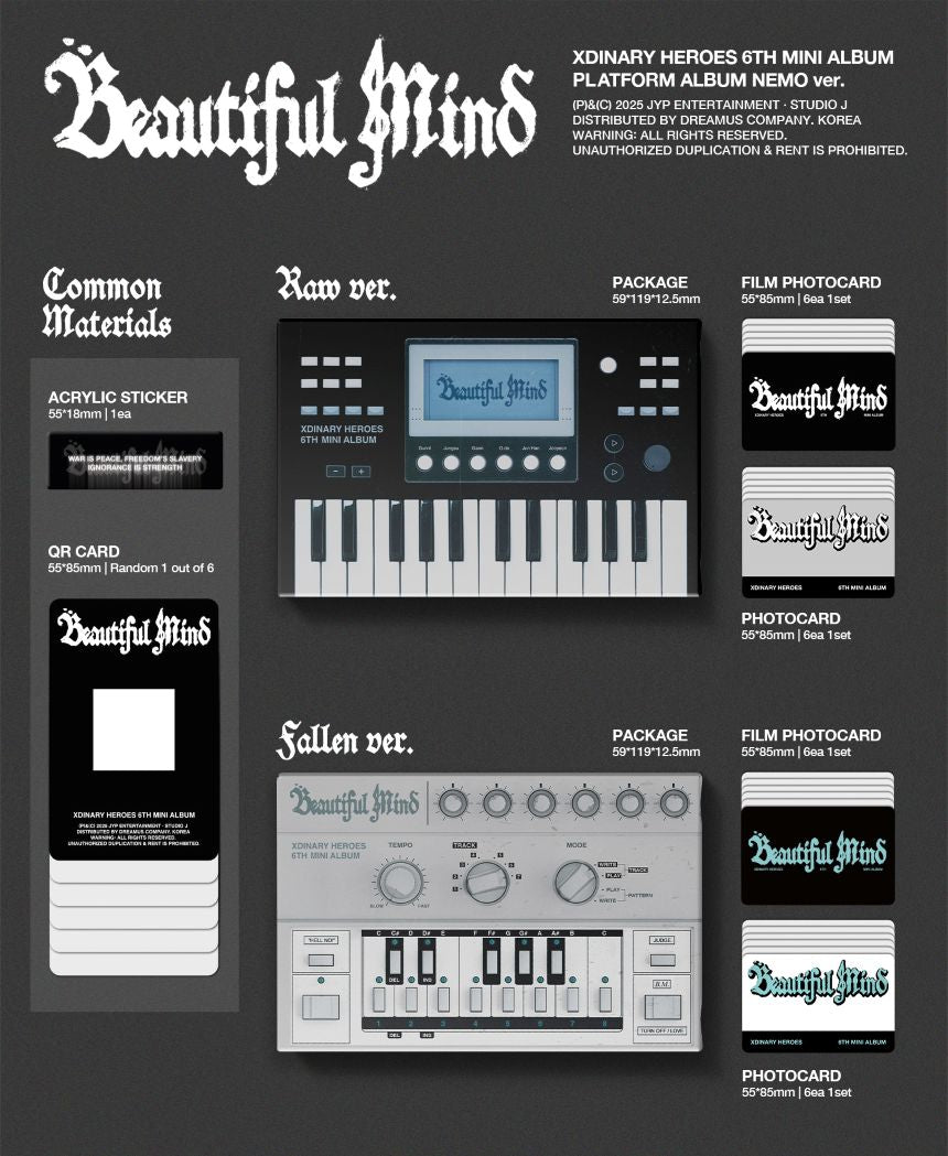 Xdinary Heroes - The 6th Mini-Album 'Beautiful Mind' (Platform Version)