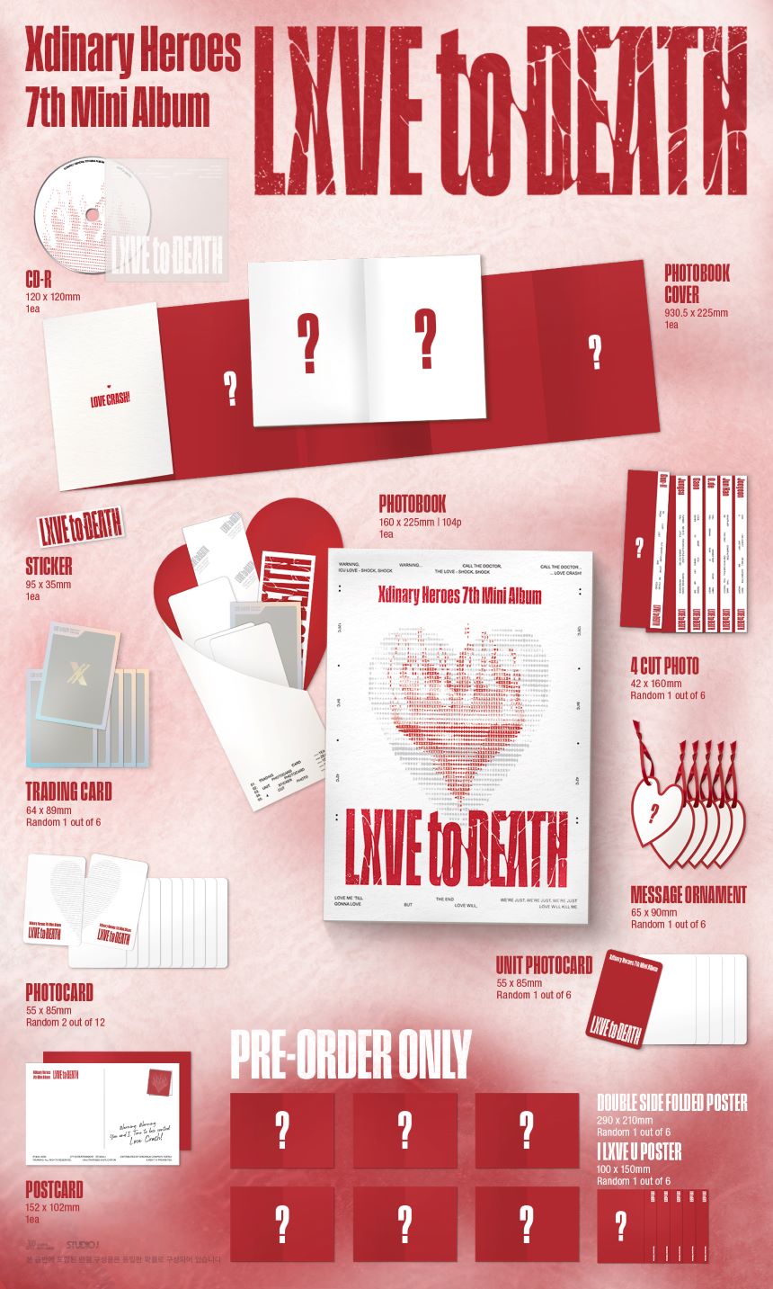 Xdinary Heroes - 7th Mini Album 'LXVE to DEATH' (Photobook ver.)