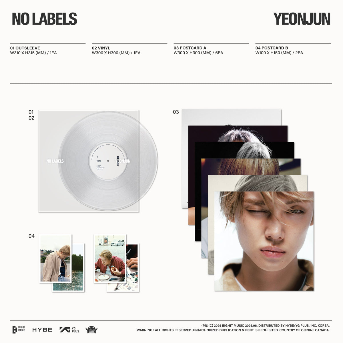 TXT - YEONJUN - 'NO LABELS: PART 02' (Vinyl ver.)
