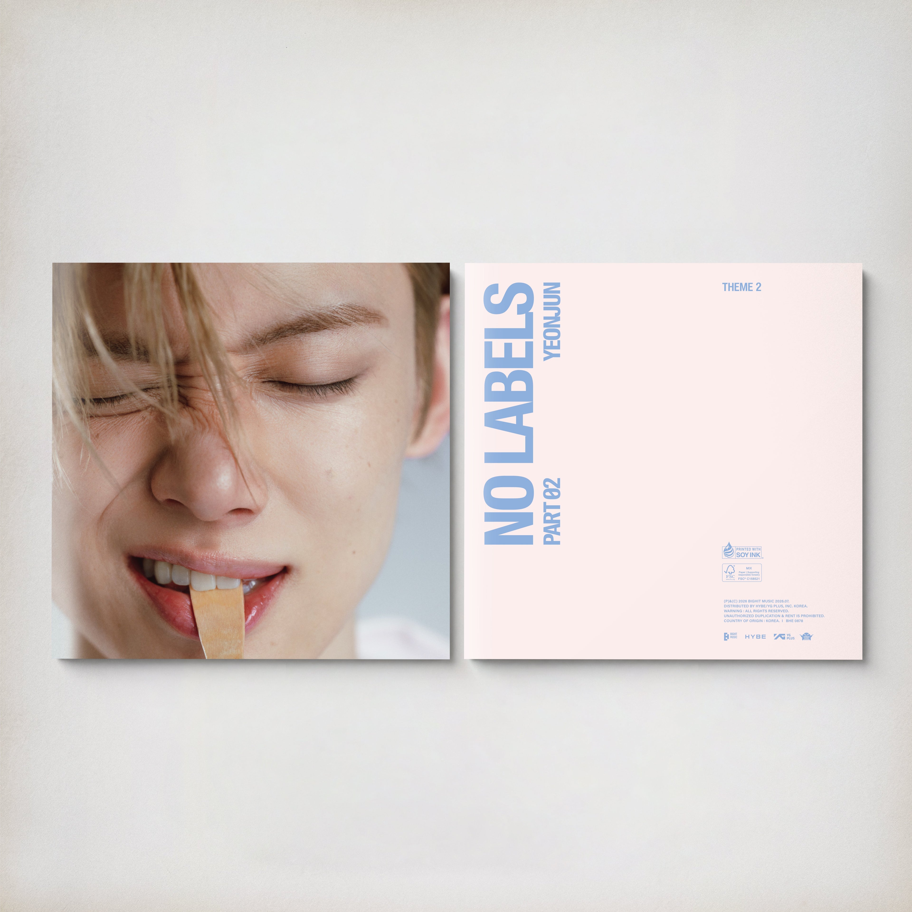 TXT - YEONJUN - 'NO LABELS: PART 02' (Compact ver.) + MAKESTAR Photocard POB