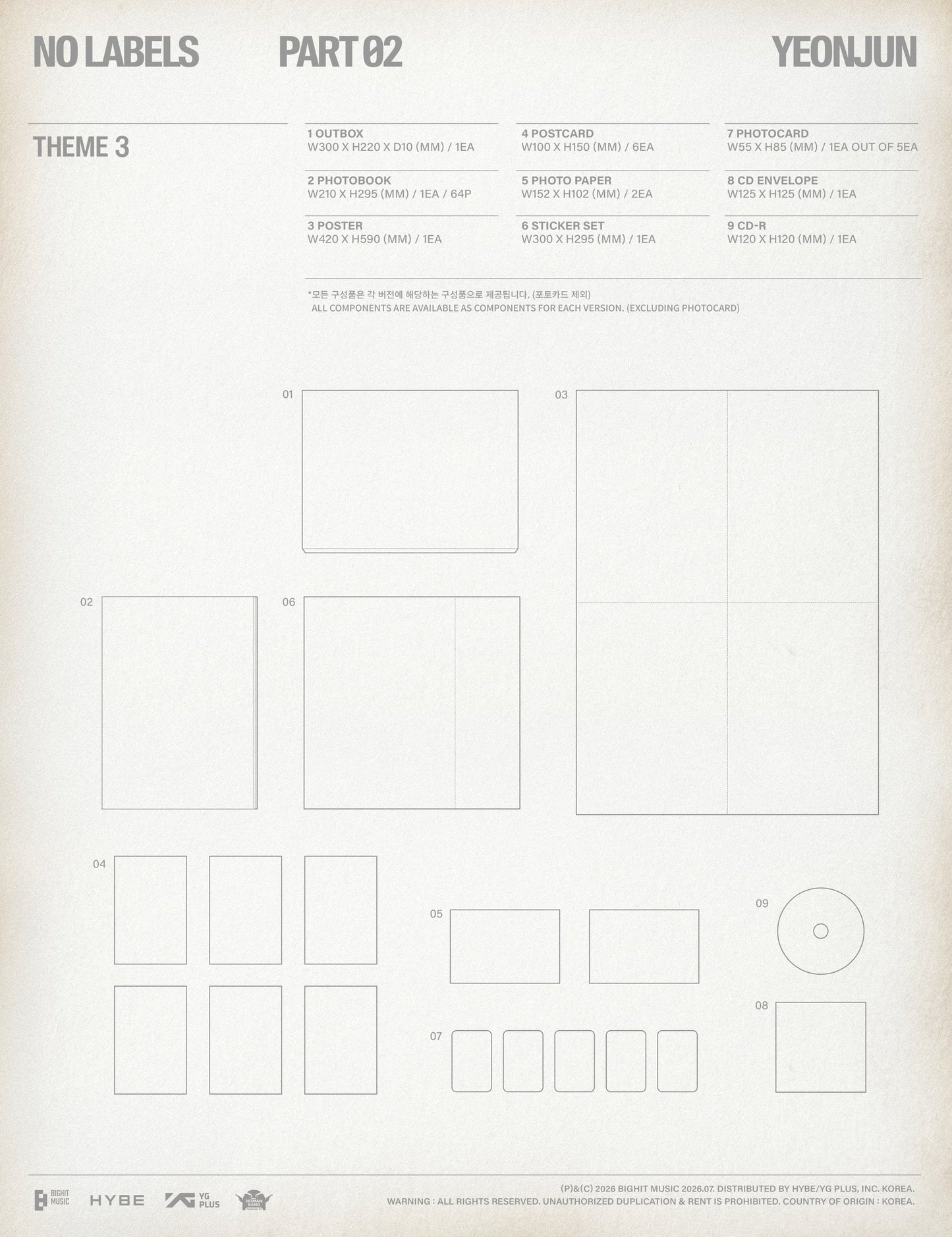 [PRE-ORDER] TXT - YEONJUN - 'NO LABELS: PART 02' (Photobook ver.) (SIGNED)
