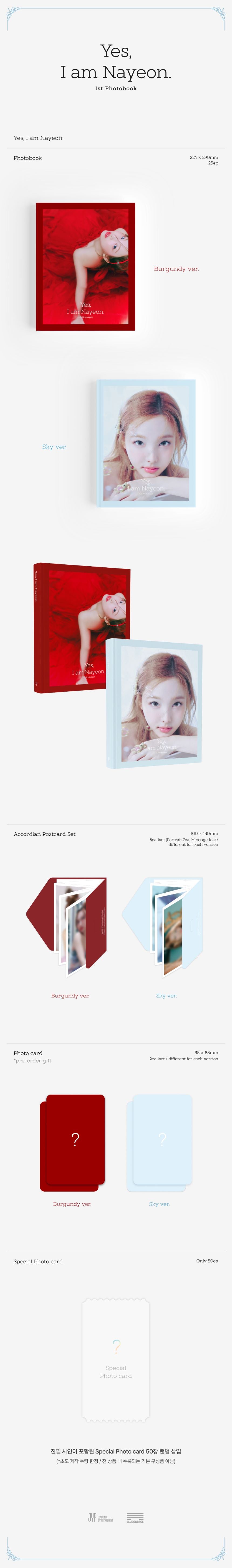 TWICE - NAYEON - 1st Photobook 'Yes, I am Nayeon.' + Exclusive POB Photocard