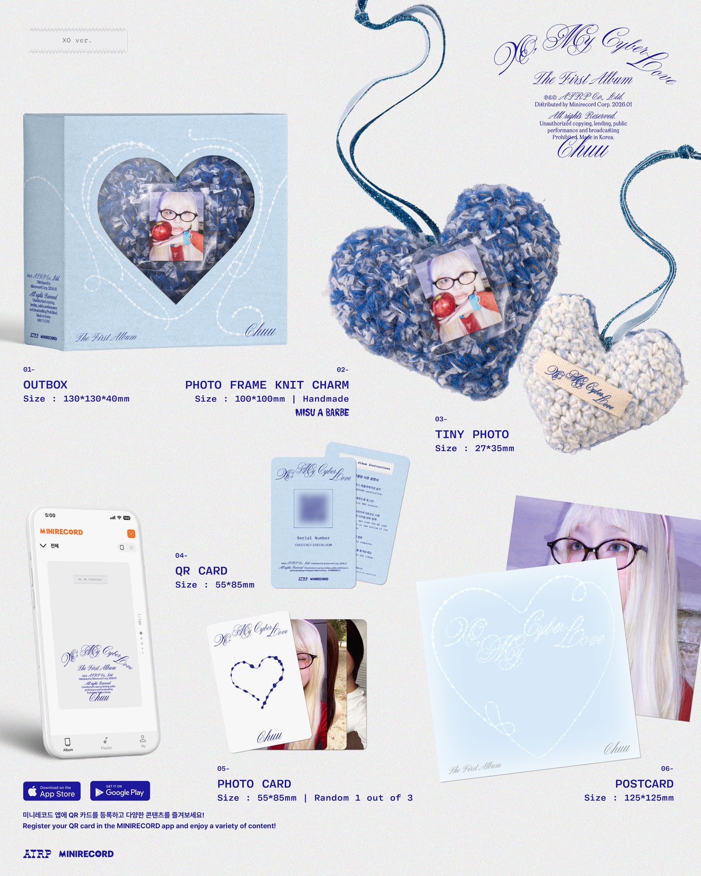 [PRE-ORDER] CHUU - The 1st Album 'XO, My Cyberlove' (XO ver.)