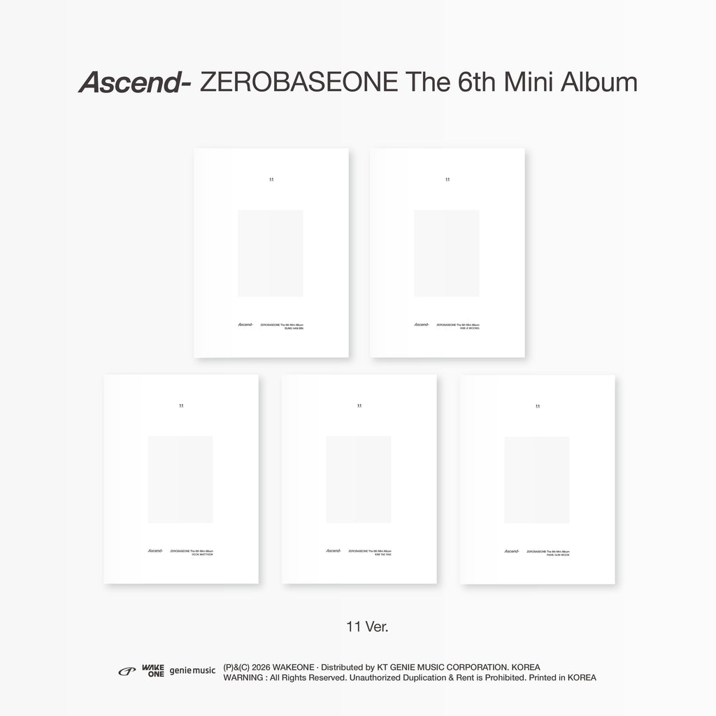 ZEROBASEONE - 6th Mini Album 'Ascend-' (11 Ver.)