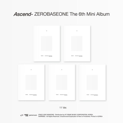 ZEROBASEONE - 6th Mini Album 'Ascend-' (11 Ver.)