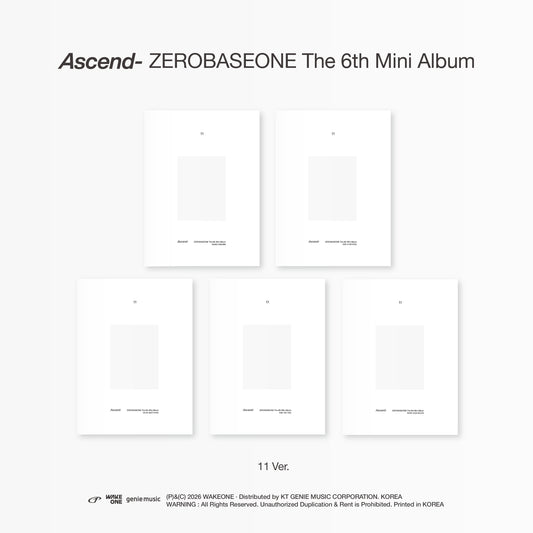 [PRE-ORDER] ZEROBASEONE - 6th Mini Album 'Ascend-' (11 Ver.) + Apple Music POB