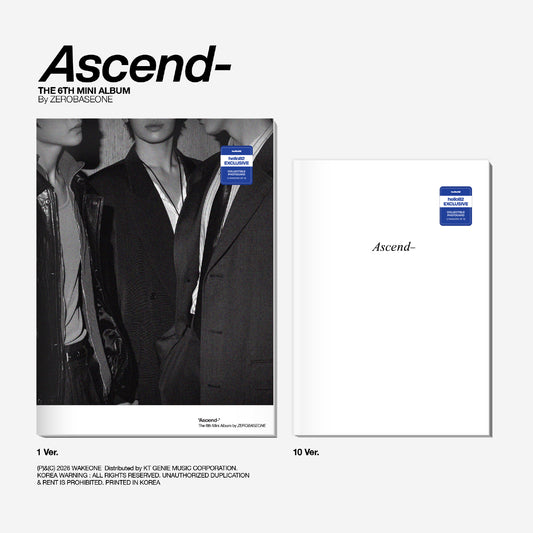 [PRE-ORDER] ZEROBASEONE - 6th Mini Album 'Ascend-' (Photobook Ver.) (hello82 Exclusive)