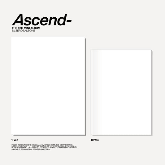 [PRE-ORDER] ZEROBASEONE - 6th Mini Album 'Ascend-' (Photobook Ver.) + Apple Music POB