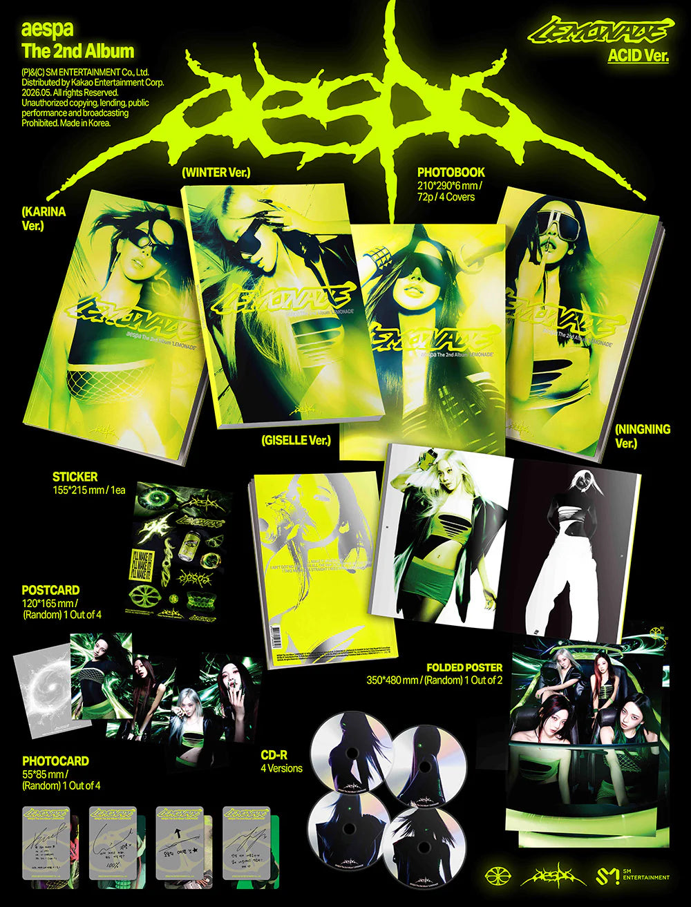 aespa - 2nd Album 'LEMONADE' (ACID Ver.)