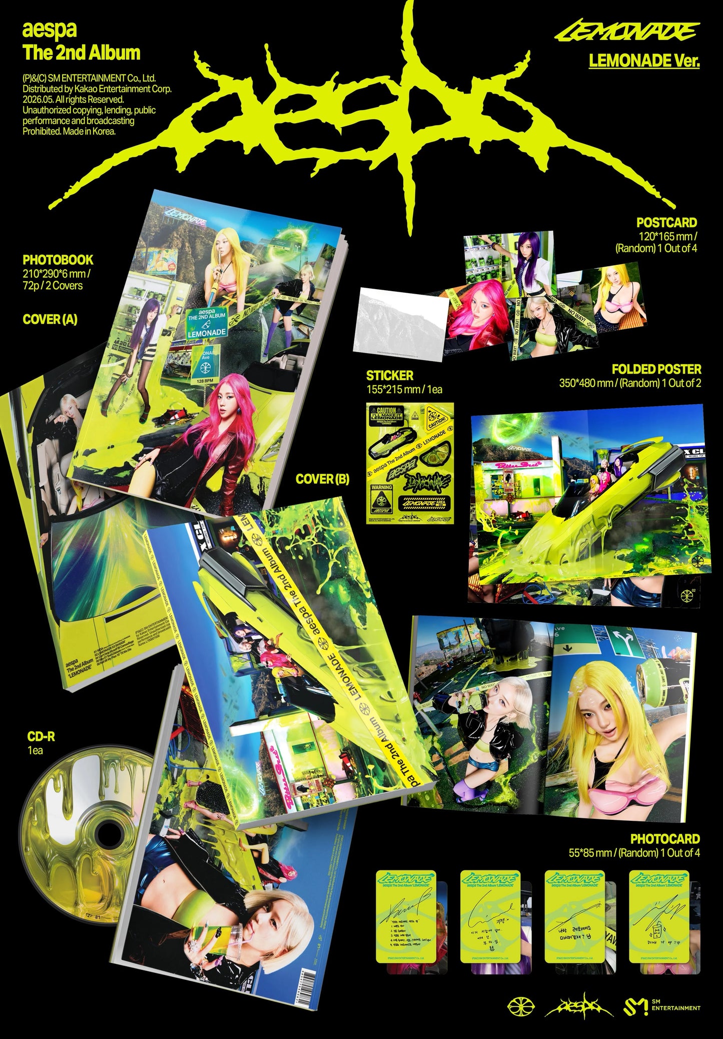 aespa - 2nd Album 'LEMONADE' (LEMONADE Ver.)