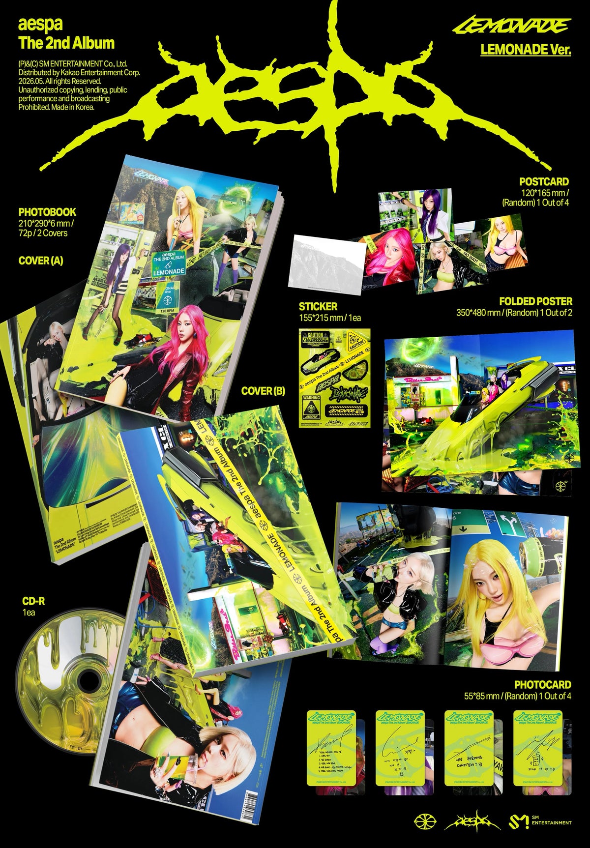 aespa - 2nd Album 'LEMONADE' (LEMONADE Ver.)