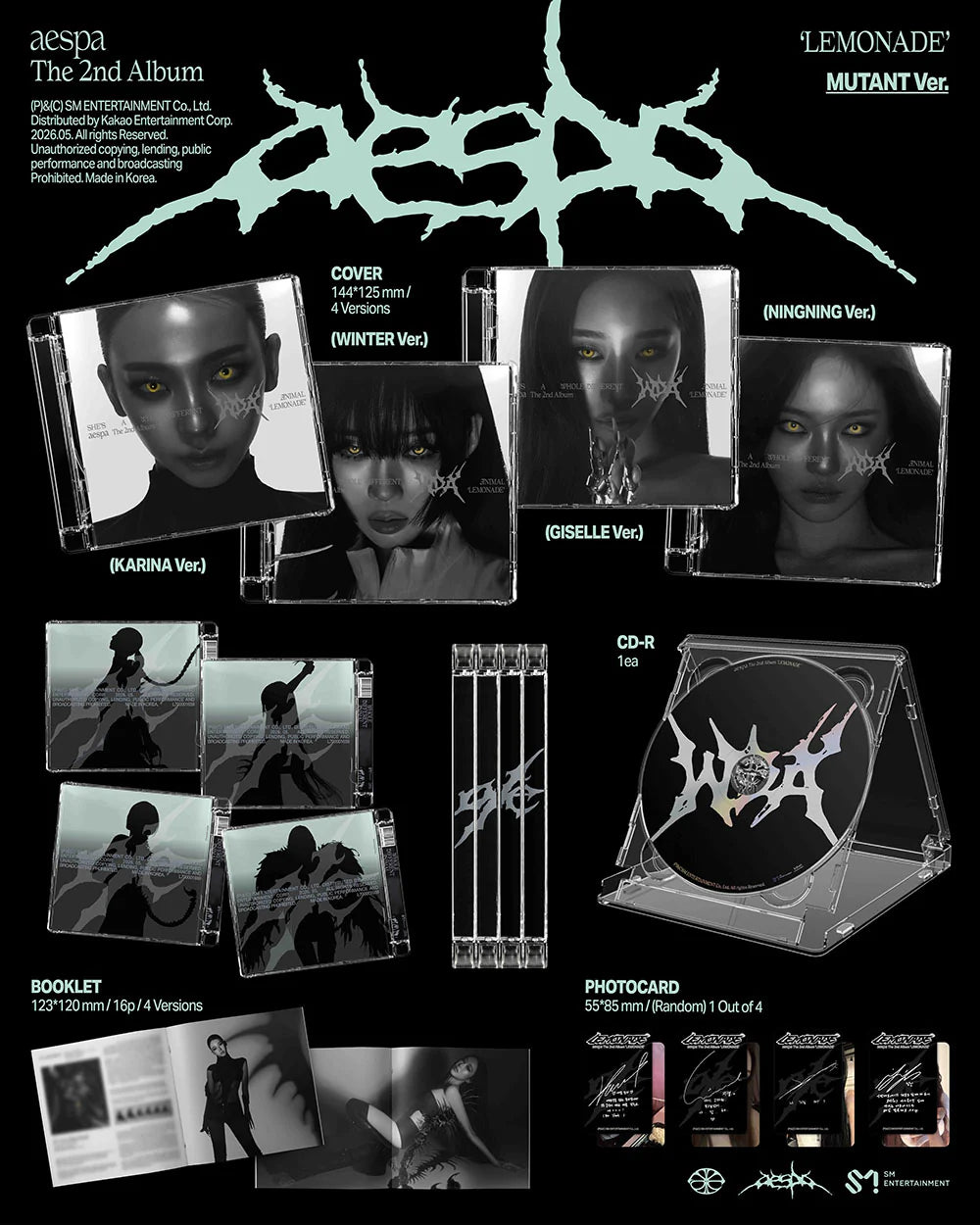 aespa - 2nd Album 'LEMONADE' (MUTANT Ver.)