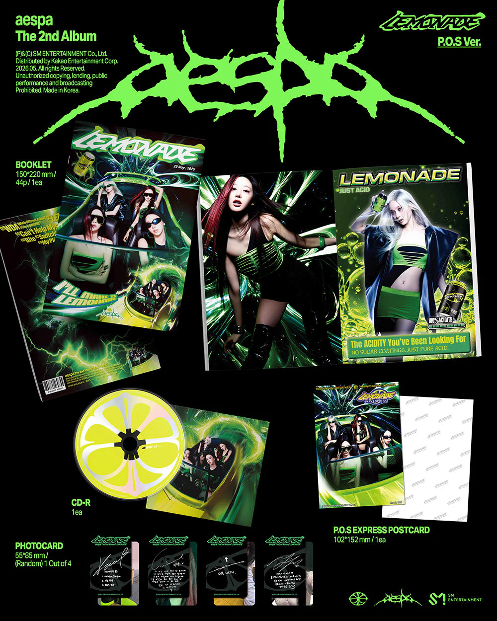 aespa - 2nd Album 'LEMONADE' (P.O.S Ver.)