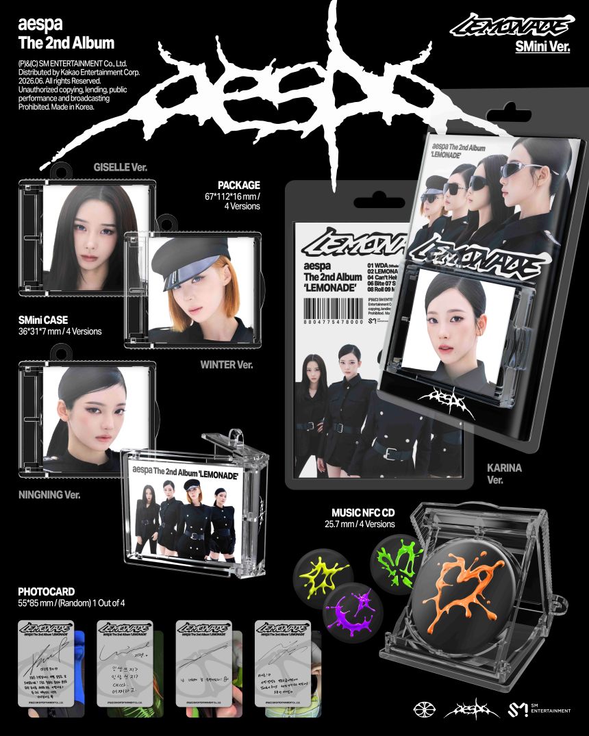 aespa - 2nd Album 'LEMONADE' (SMini Ver.)(SMART)