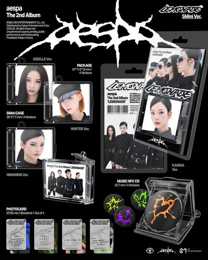 [PRE-ORDER] aespa - 2nd Album 'LEMONADE' (SMini Ver.)(SMART)