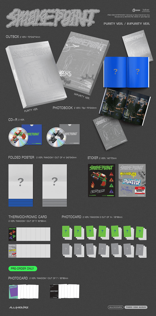 ALL(H)OURS - 3rd Mini Album 'SMOKEPOINT' (Photobook ver.)
