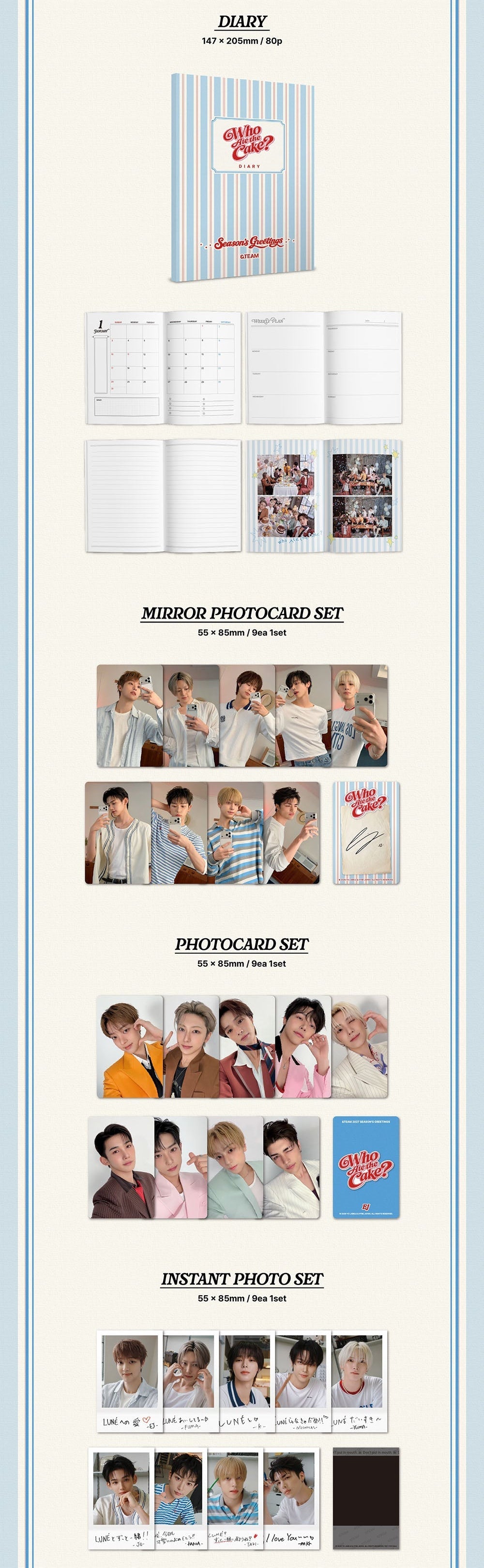 [PRE-ORDER] &TEAM - 2027 SEASON'S GREETINGS 'WHO ATE THE CAKE?' + TICKET POB