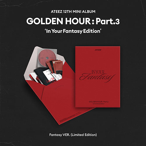 [PRE-ORDER] ATEEZ - GOLDEN HOUR : Part 3 'In Your Fantasy Edition' (LIMITED version) + SOUNDWAVE STICKER POB