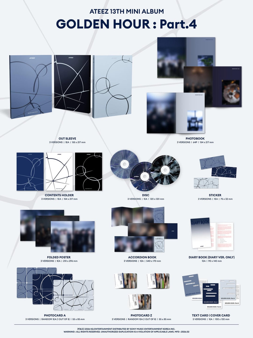 ATEEZ - 13th Mini Album 'GOLDEN HOUR : Part.4' (Photobook ver.)