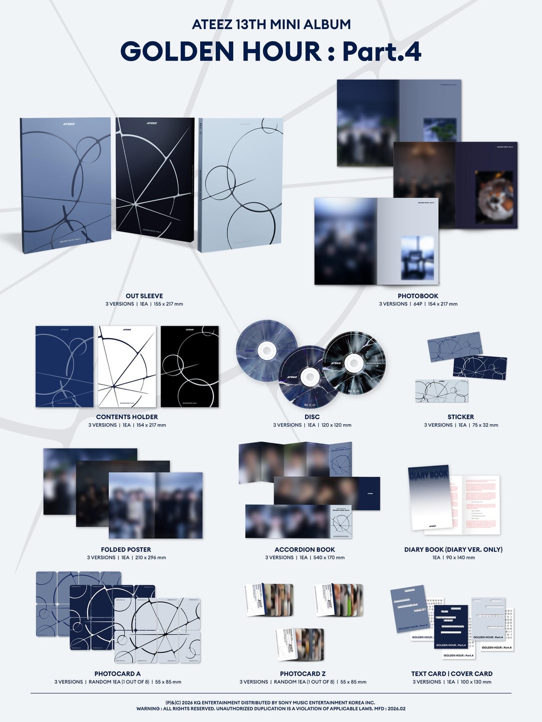 ATEEZ - 13th Mini Album 'GOLDEN HOUR : Part.4' (Photobook ver.)