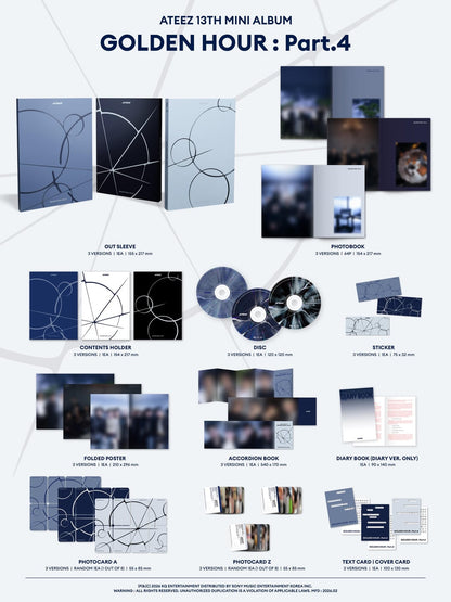 ATEEZ - 13th Mini Album 'GOLDEN HOUR : Part.4' (Photobook ver.)