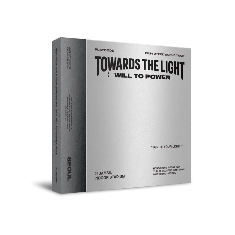 ATEEZ 에이티즈 - 2024 ATEEZ WORLD TOUR 'TOWARDS THE LIGHT: WILL TO POWER' IN SEOUL PLAYCODE + Group Postcard POB