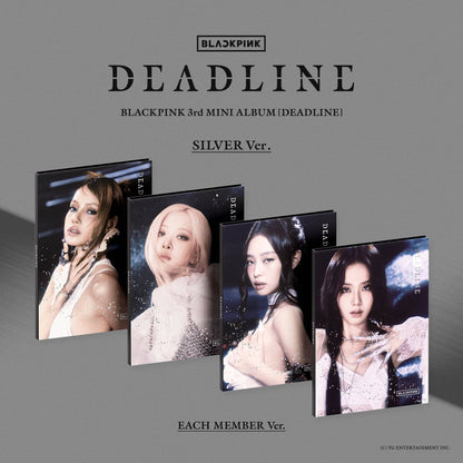 BLACKPINK - 3rd Mini Album 'DEADLINE' (SILVER ver.) + Ktown4u Photocard POB