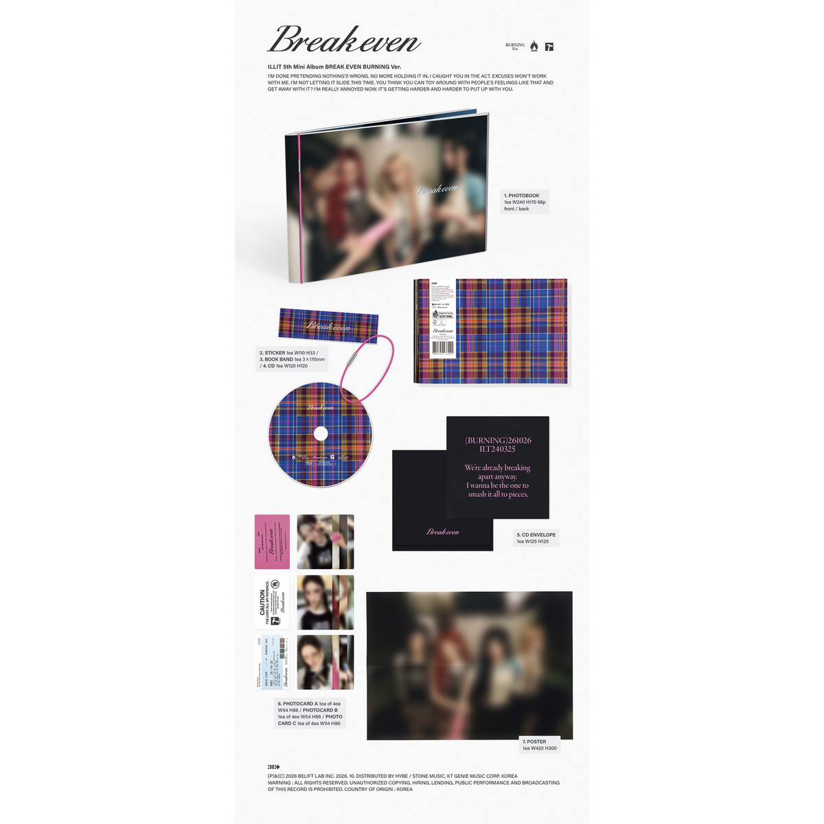 [PRE-ORDER] ILLIT - 5th Mini Album 'BREAK EVEN' (hello82 Exclusive)