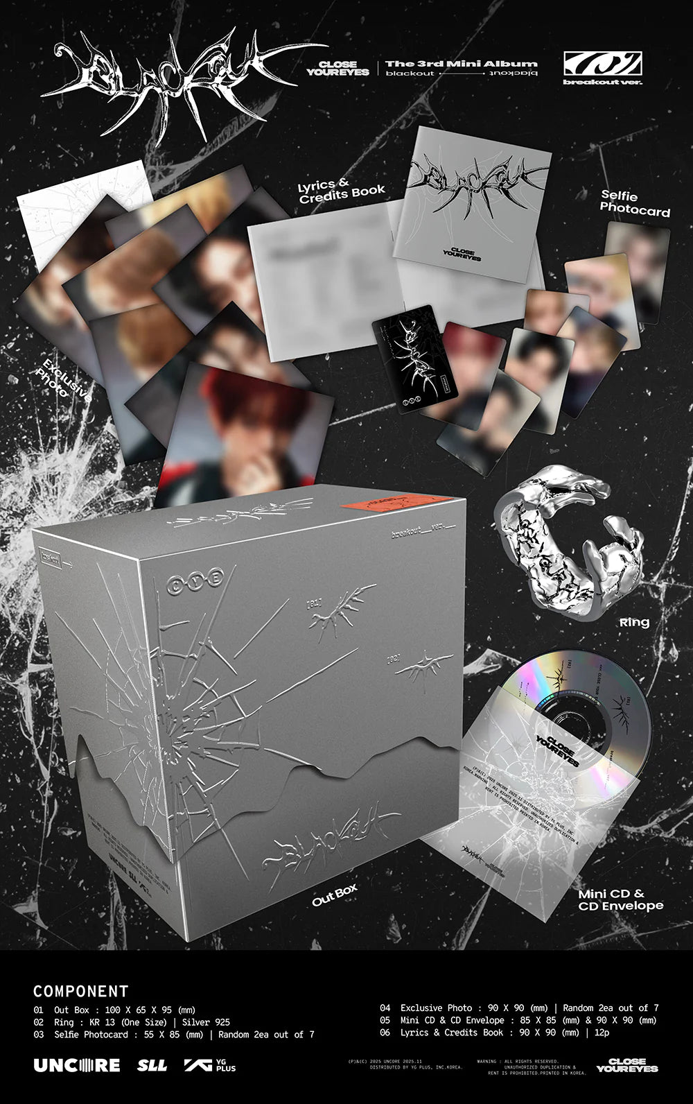 CLOSE YOUR EYES - 3rd Mini Album 'blackout' (breakout ver.)