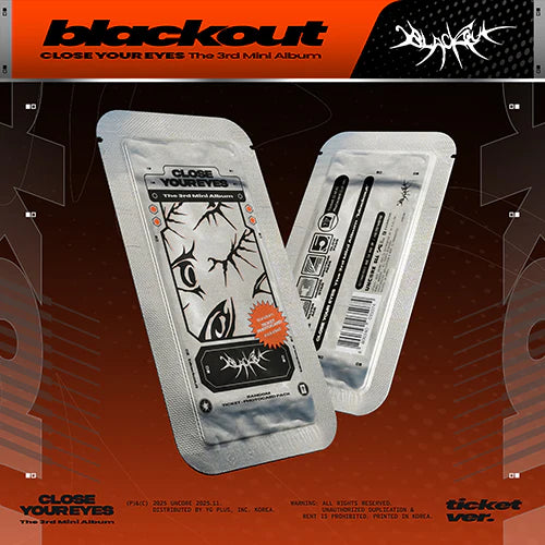 CLOSE YOUR EYES - 3rd Mini Album 'blackout' (ticket ver.)