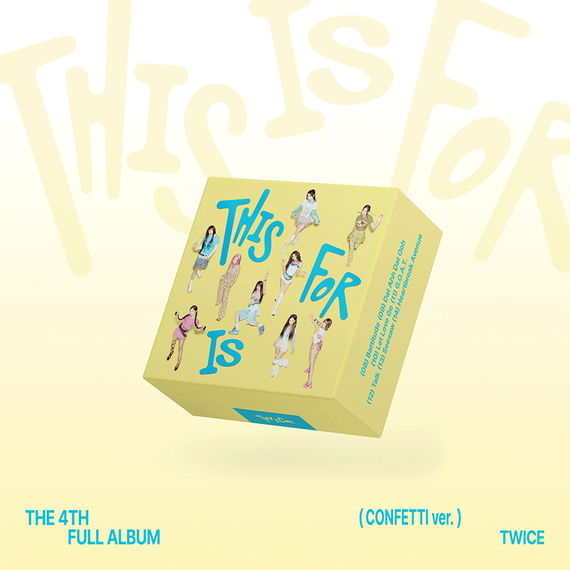[PRE-ORDER] TWICE - 4th Album 'This is For' (Confetti Version)