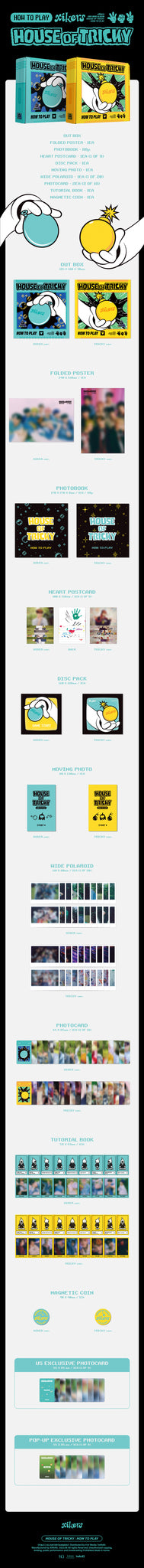 xikers - 2nd Mini-Album 'HOUSE OF TRICKY: HOW TO PLAY' (US Version) + Pop-up Exclusive Photocard
