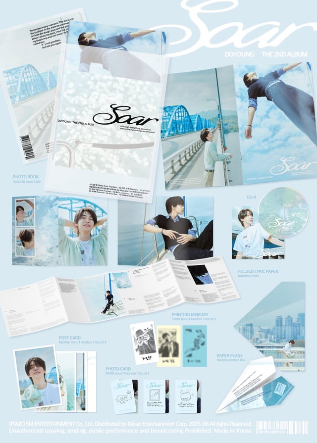 NCT - DOYOUNG - 2nd Album 'SOAR' (Be My Light Version) + Apple Music Photocard POB