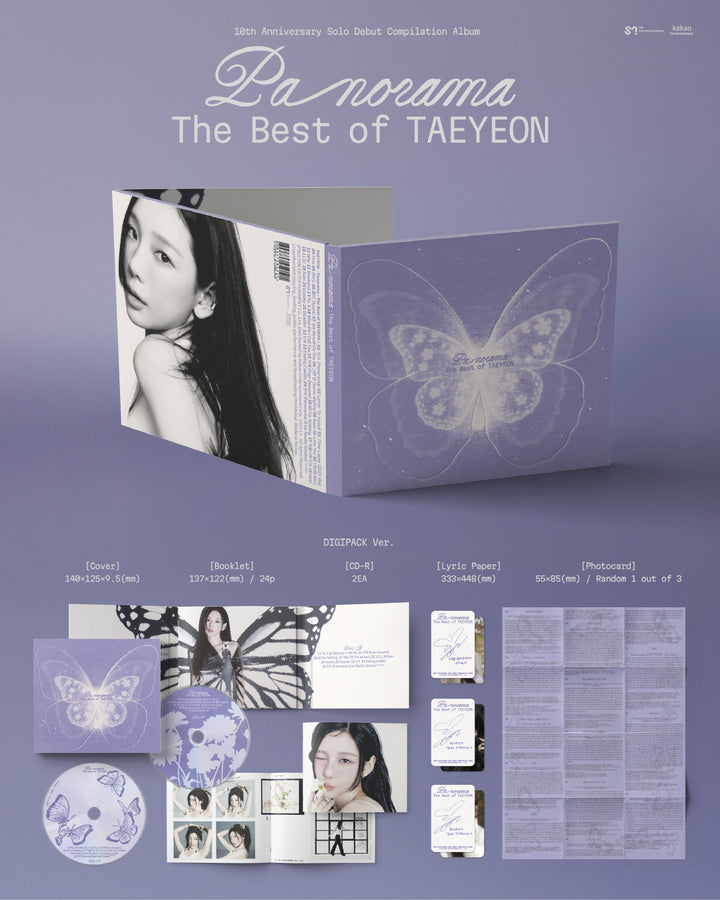 TAEYEON - 'Panorama : The Best of TAEYEON' (DIGIPACK ver.) + Apple Music Photocard POB