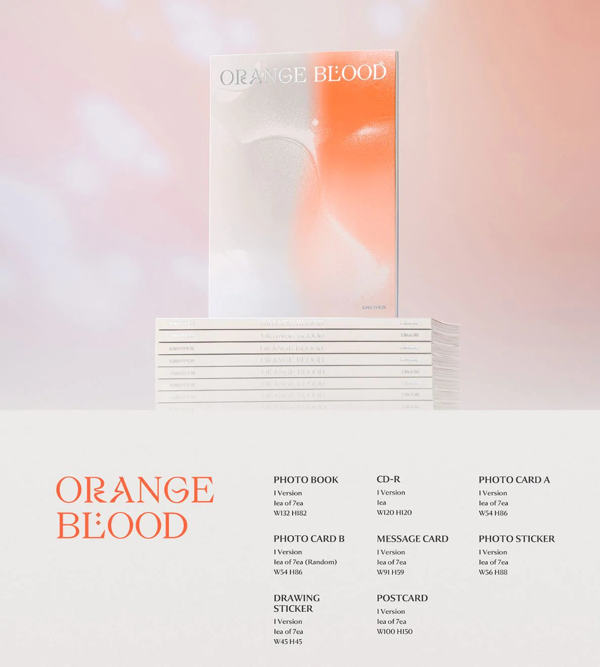 ENHYPEN 엔하이픈 - 5th Mini-Album 'ORANGE BLOOD' (ENGENE Version)