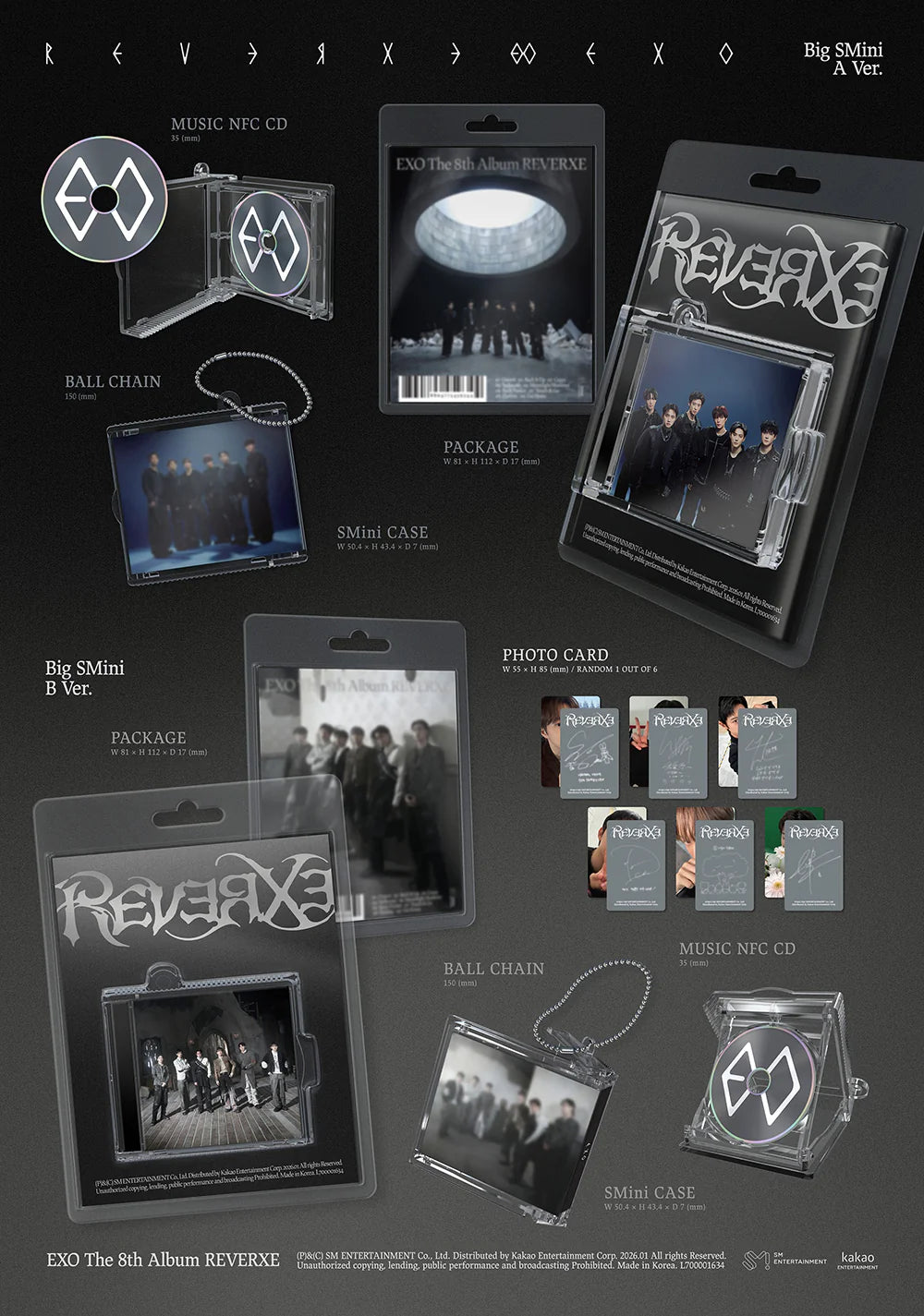 [FINAL SALE] EXO - 8th Album 'REVERXE' (BigSMini ver.)