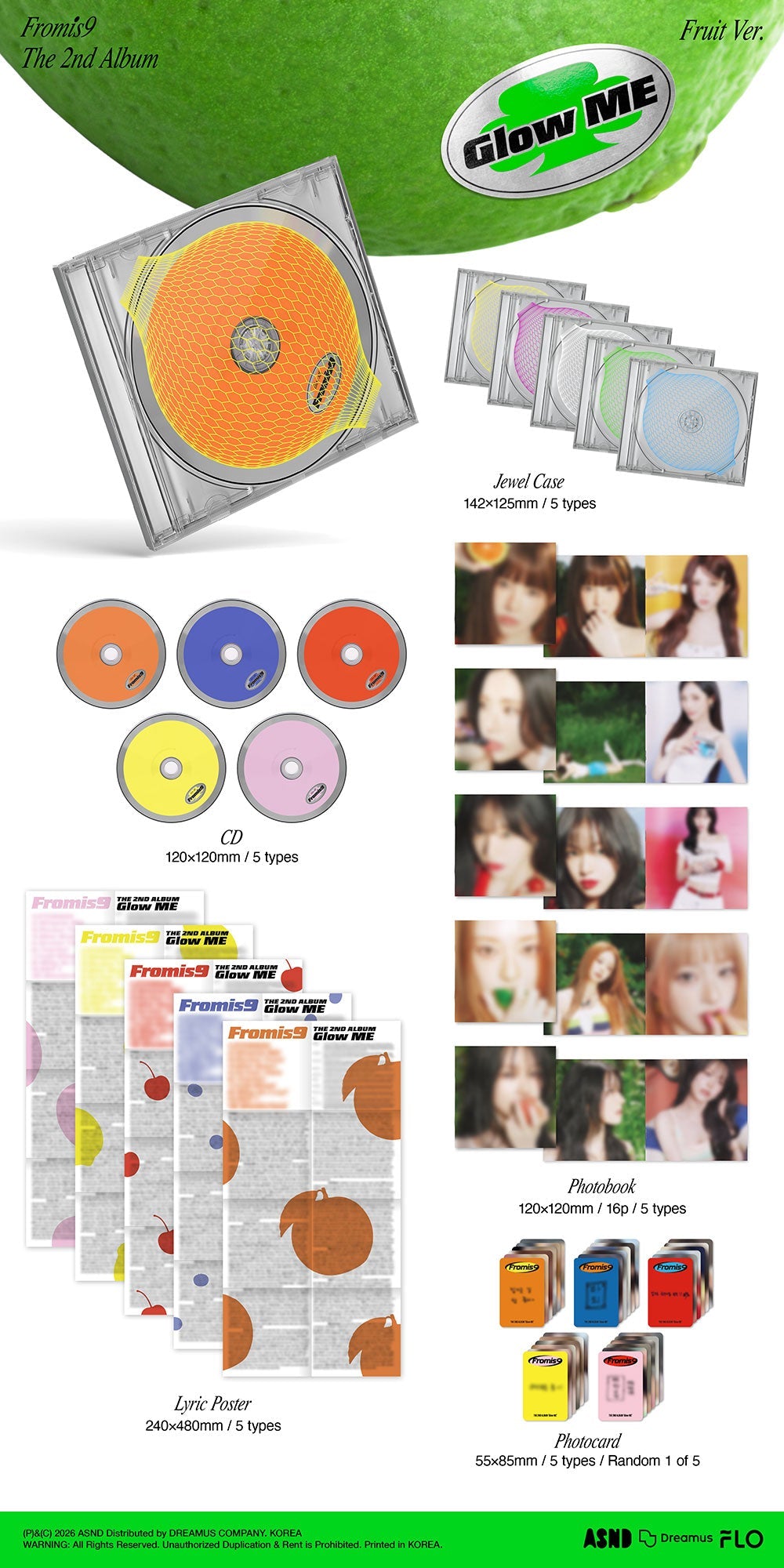 fromis_9 - 2nd Album 'Glow ME' (Fruit ver.)