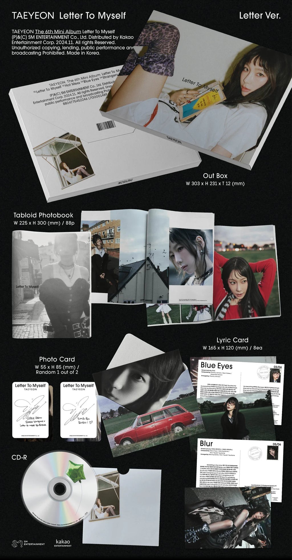 TAEYEON - 6th Mini-Album 'Letter to Myself' (Letter Version)