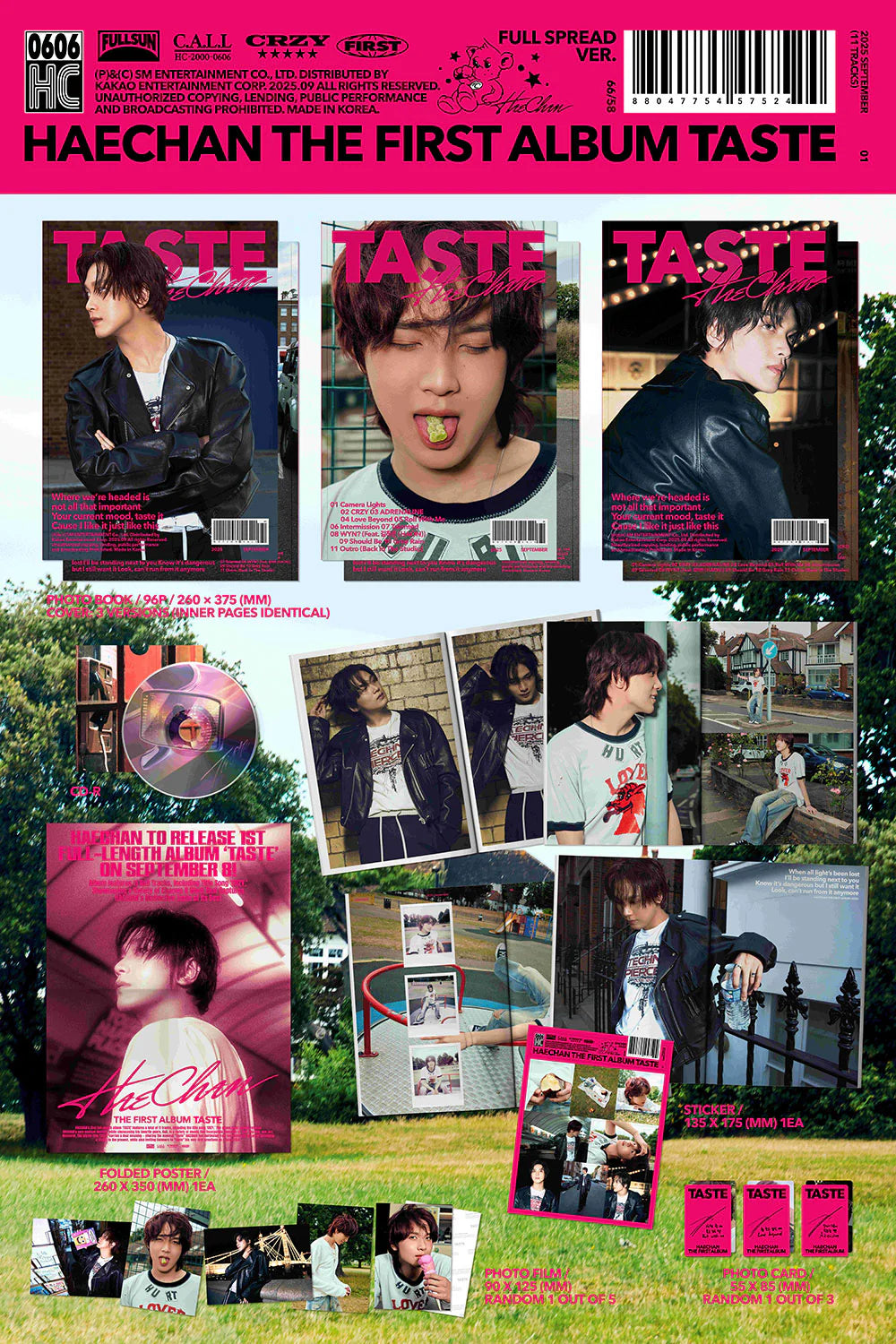 NCT - Haechan - 1st Album 'TASTE' (Full Spread Version)