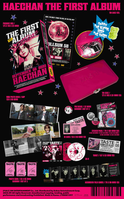 NCT - Haechan - 1st Album 'TASTE' (Tin Case Version)