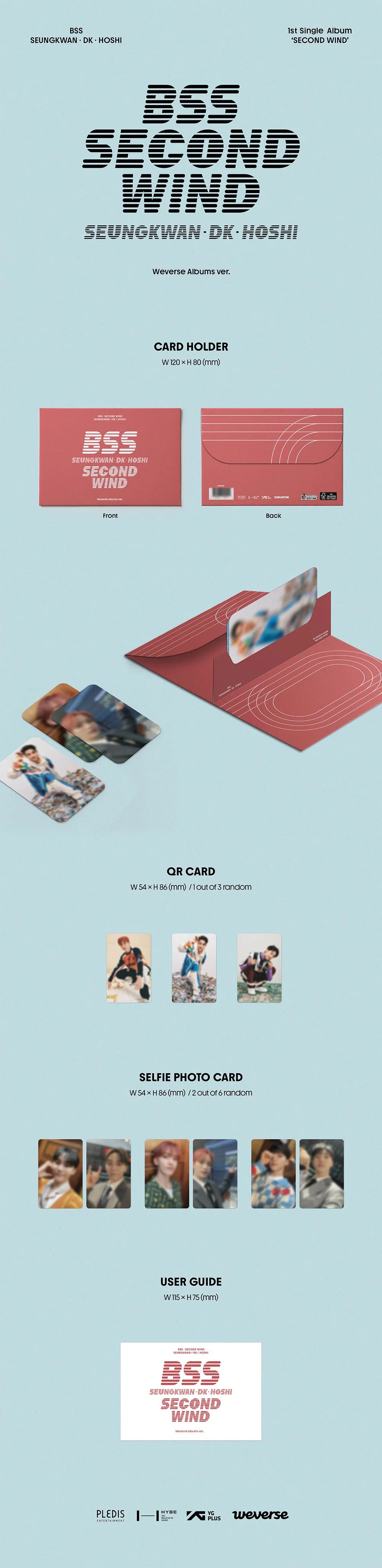 Seventeen 세븐틴 - BSS (BooSeokSoon) - 1st Single Album 'Second Wind' (Weverse Album Version)