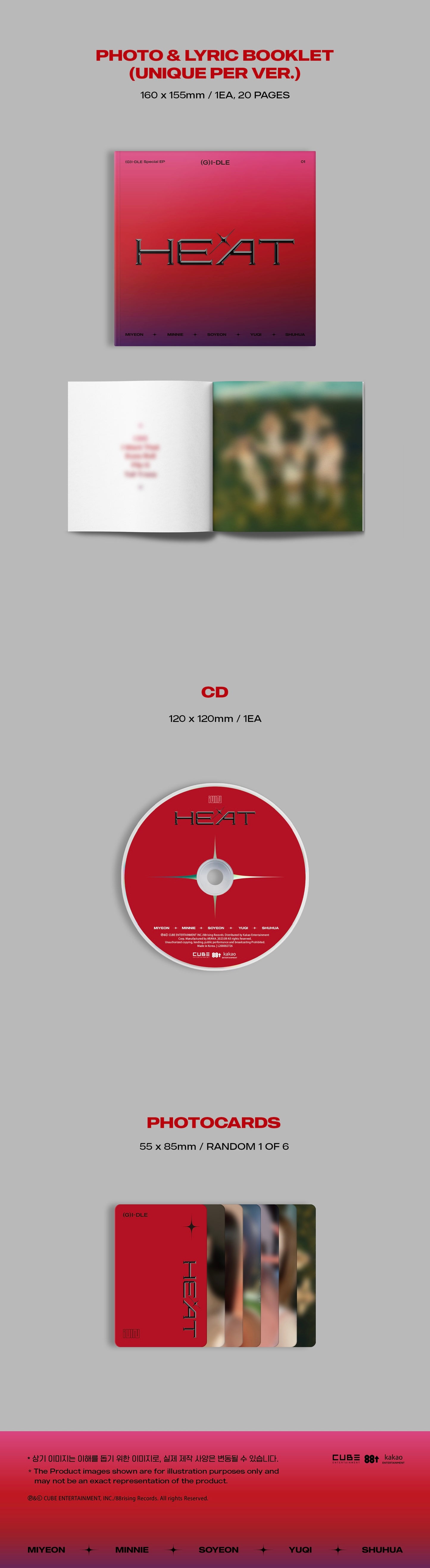 [PRE-ORDER] (G)I-DLE - Special Album ‘HEAT’ (DIGIPAK - Group Version)