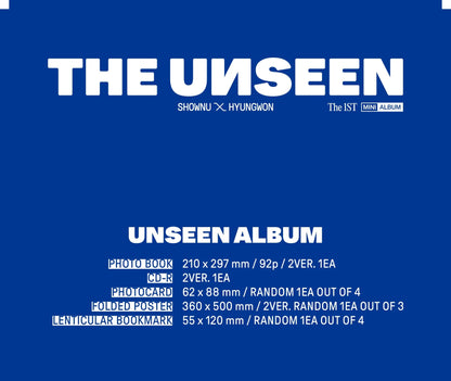 MONSTA X - SHOWNU x HYUNGWON - 1st Mini-Album ‘THE UNSEEN’