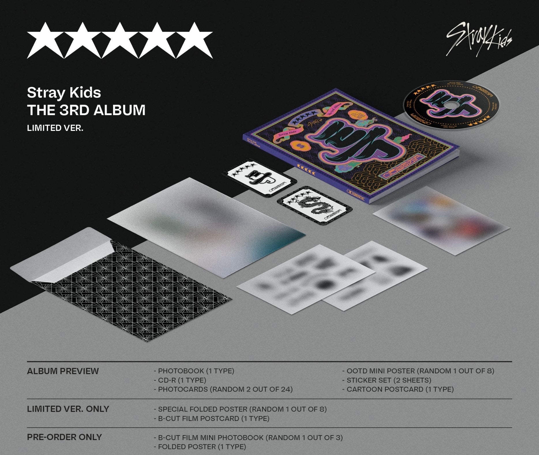 Stray Kids Mini Album - 樂-STAR (Limited Star Ver.) – TAEDERY STORE