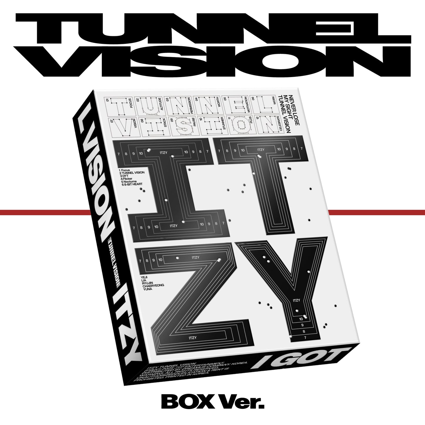 [PRE-ORDER] ITZY - 11th Mini Album 'TUNNEL VISION' (BOX Ver.) + Apple Music Photocard POB
