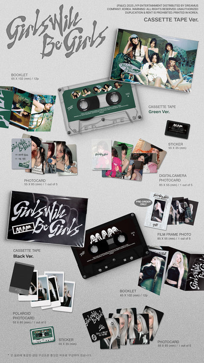ITZY - 'Girls Will Be Girls' (CASSETTE Ver.) + Apple Music POB Photocard