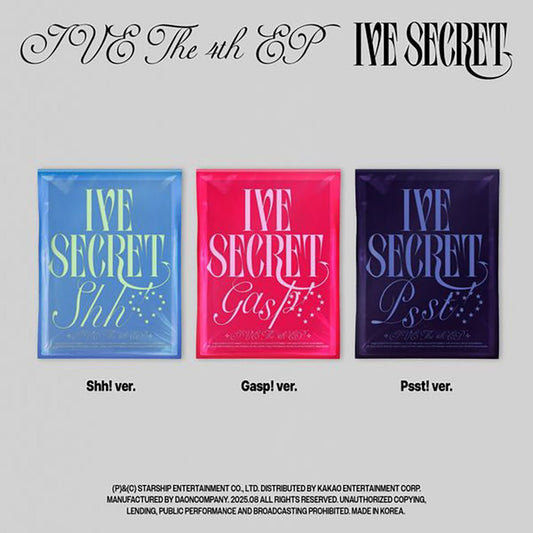 [PRE-ORDER] IVE - 4th Mini-Album 'IVE SECRET' (Standard version) + Apple Music Photocard POB