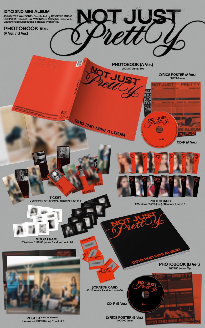 [PRE-ORDER] izna - 2nd Mini Album 'Not Just Pretty' (Photobook ver.) + Apple Music Photocard POB