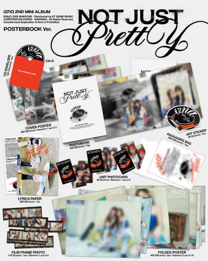 [PRE-ORDER] izna - 2nd Mini Album 'Not Just Pretty' (Posterbook ver.)